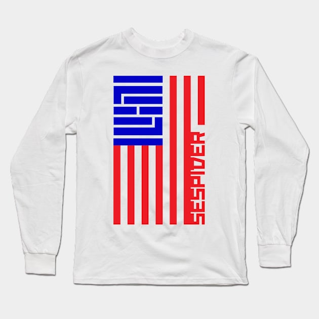 SEspider Flag -Vert Long Sleeve T-Shirt by SEspider